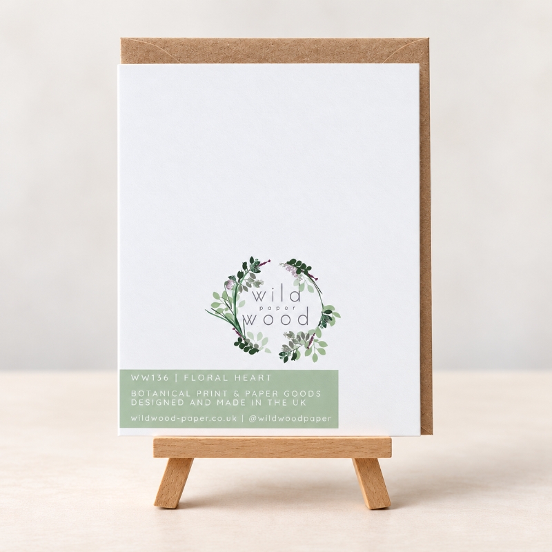 Floral Heart Greeting Card