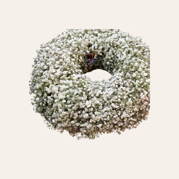 Gypsophila Wreath   Funeral Flowers