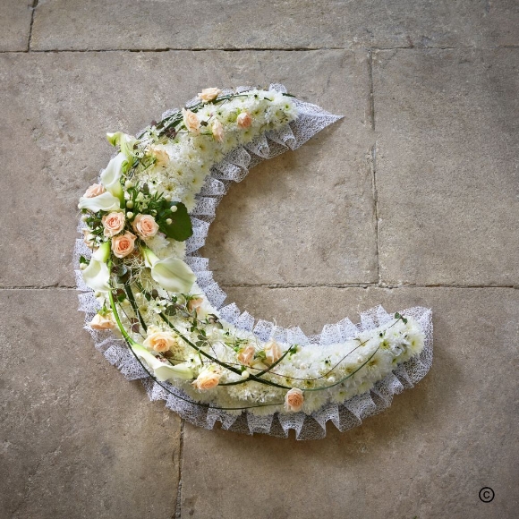Crescent Moon Funeral Design