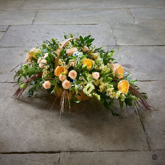 Natural   Basket of Flowers