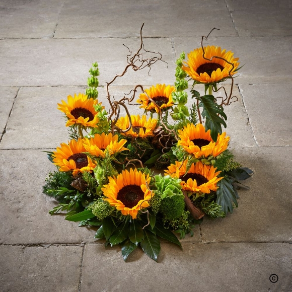 Vibrant   Simply Sunflowers Wreath