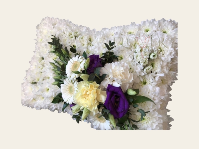 Purple and White Pillow tribute