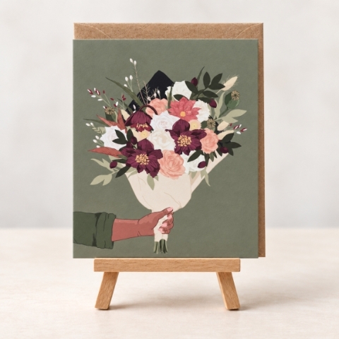 Sage Bouquet Greeting Card