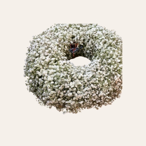 Gypsophila Wreath   Funeral Flowers