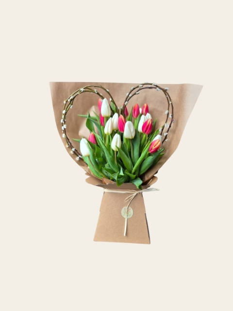 Tulip Heart bouquet