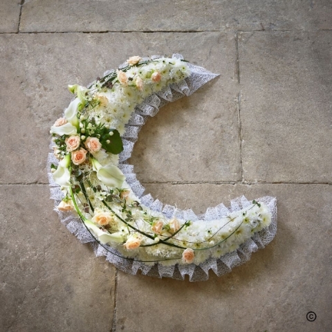 Crescent Moon Funeral Design