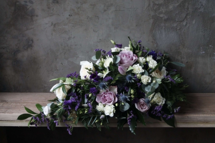 Funeral Spray Purple